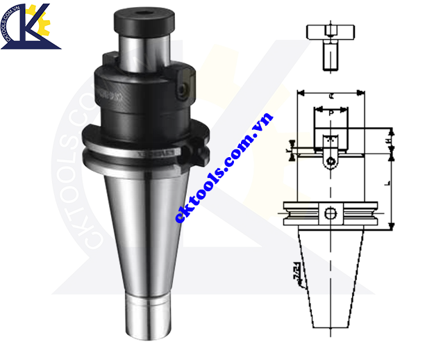 BẦU KẸP KHỎA MẶT CAT-FMA  VERTEX     CAT50-FMA31.75-1.5', CAT50-FMA38.1-2.4